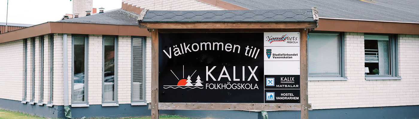 Kalix Folkhögskola med logo