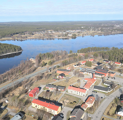 Vy över Kalix folkhögskola