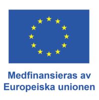 EU logo på Projekt Utväg på Kalix folkhögskola
